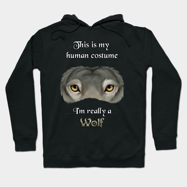 I'm really a wolf - grey Hoodie by Nievaris